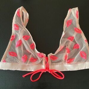 Victoria’s Secret mesh lips bralette